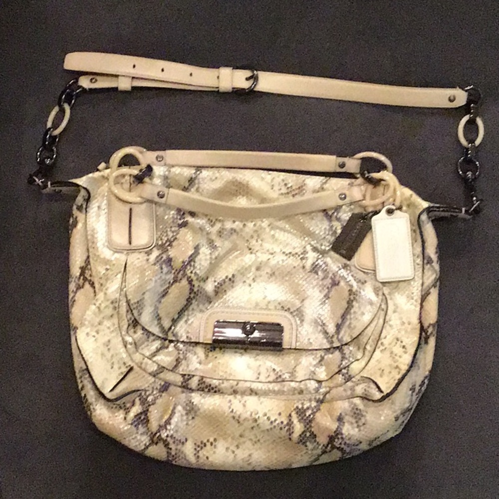 Gently Used Coach Snakeskin Bag w/Wallet